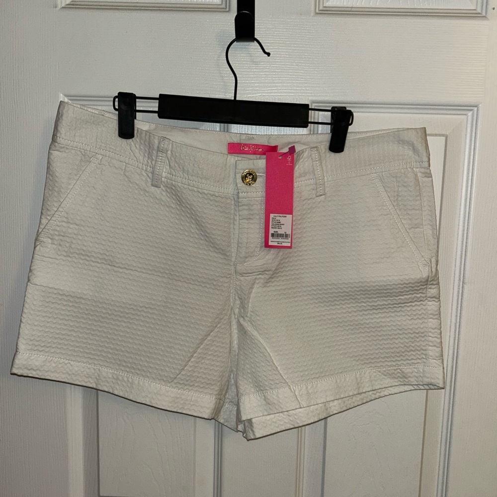 Lilly Pulitzer Cream Textured Shorts